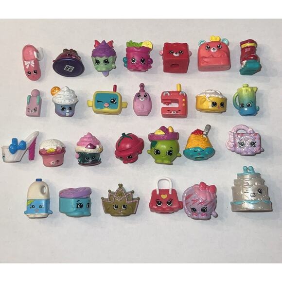 Shopkins Random Lot of 61 Miniature Figures Mixed Seasons - Picture 1 of 3